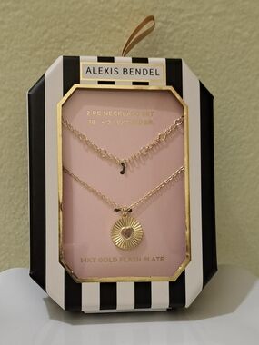 Alexis Bendel Heart Sunburst Necklace Set